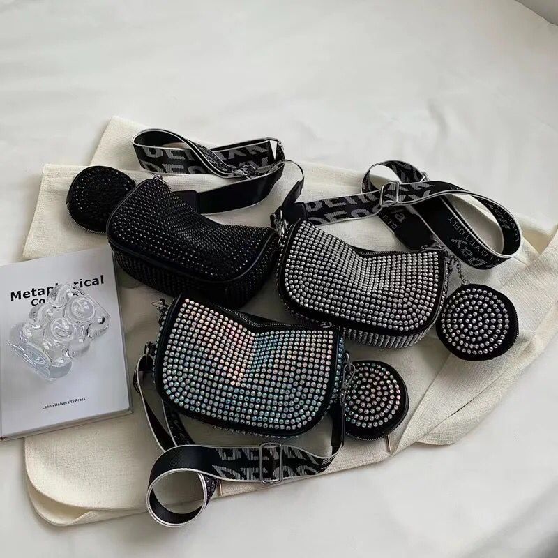 METALLIC ZIRCON HANDBAG