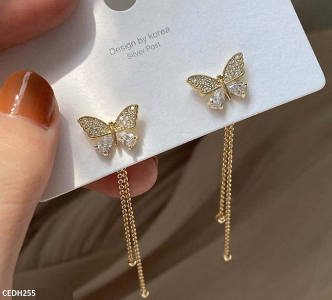 BUTTERFLY DROP EARRINGS