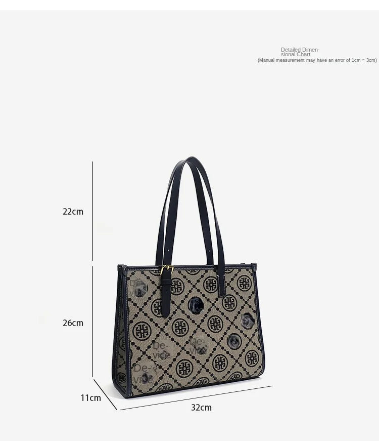 TB Crossbody Bag 2024 Trendy Large Capacity Handheld Printing Shoulder Bag Hundred Fashion Tote Bag Women's High Quality