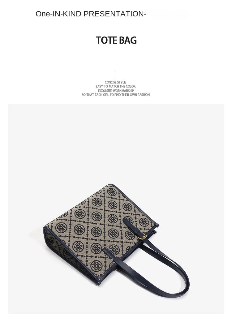TB Crossbody Bag 2024 Trendy Large Capacity Handheld Printing Shoulder Bag Hundred Fashion Tote Bag Women's High Quality