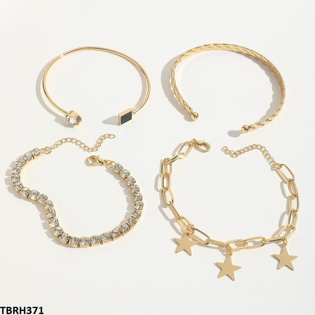 SQUARE/TEAR/STAR BRACELET SET