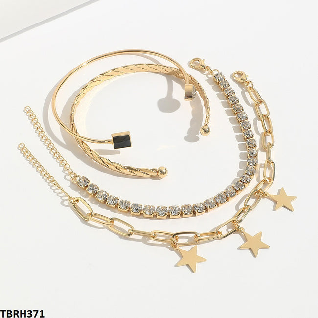 SQUARE/TEAR/STAR BRACELET SET