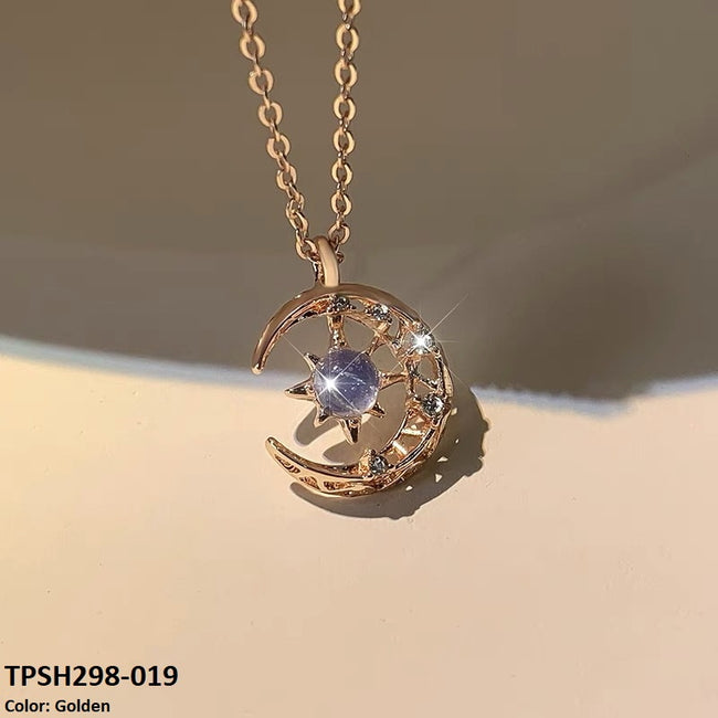 MOON/AQUA CURB CHAIN