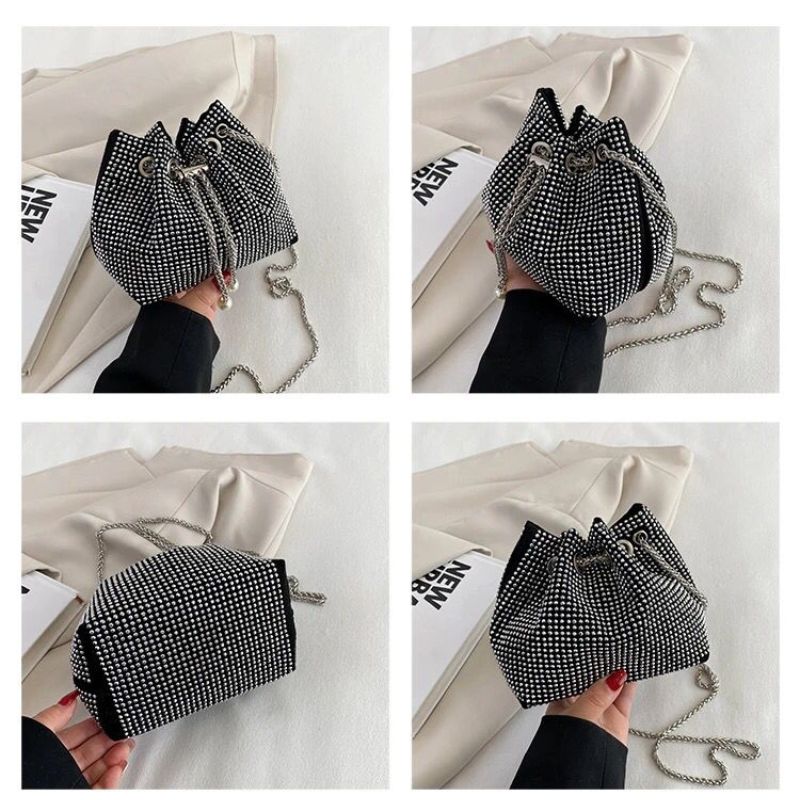 METTALIC ZIRCON POUCH