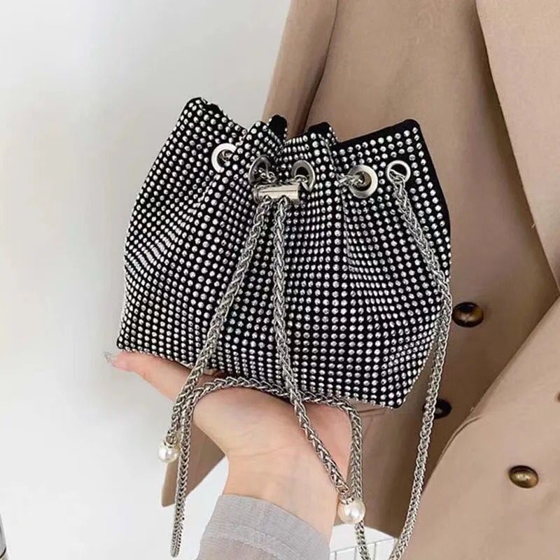 METTALIC ZIRCON POUCH