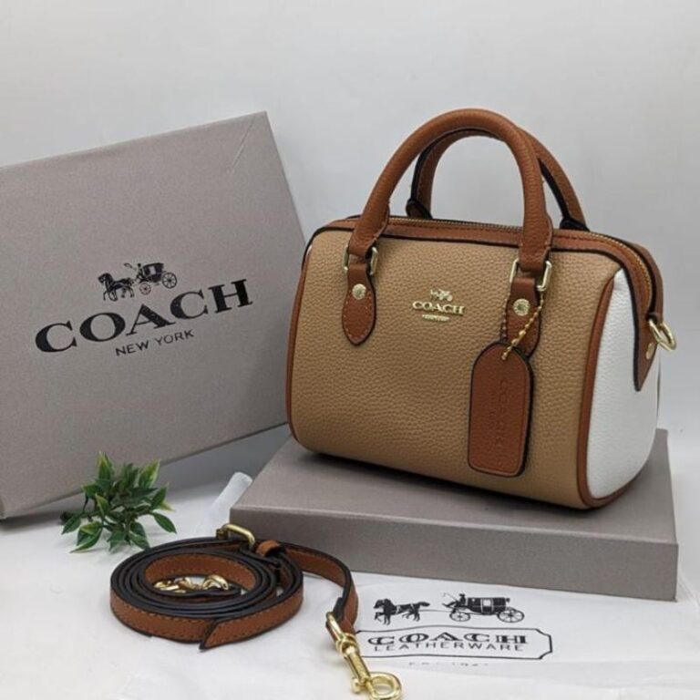 LEATHER COACH DUFFLE
