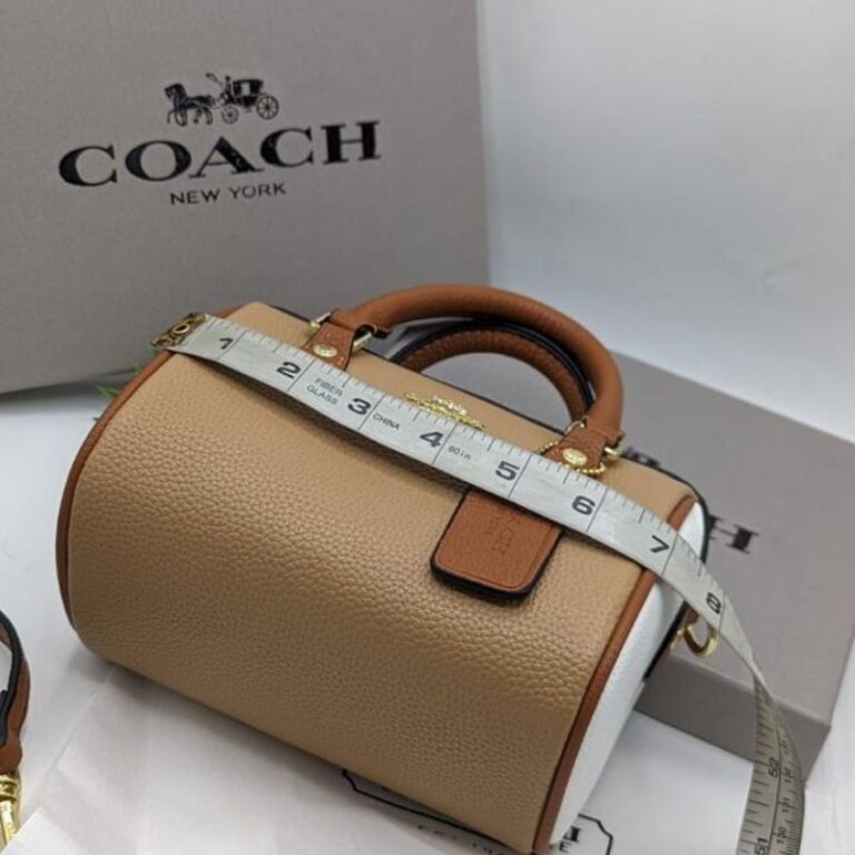LEATHER COACH DUFFLE