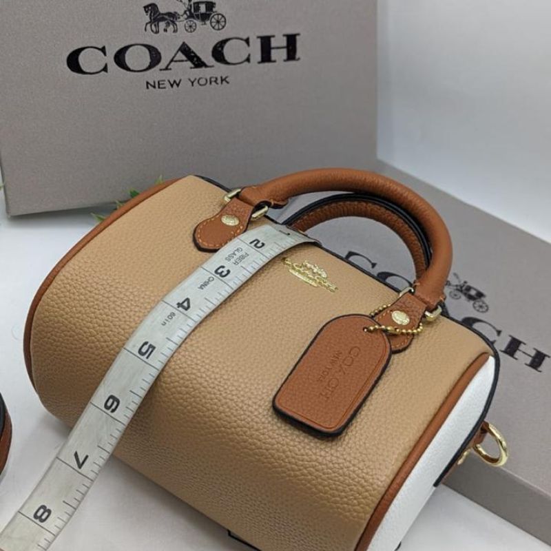 LEATHER COACH DUFFLE