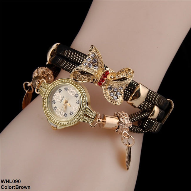 BOW LAYERED BRACELET WATCH