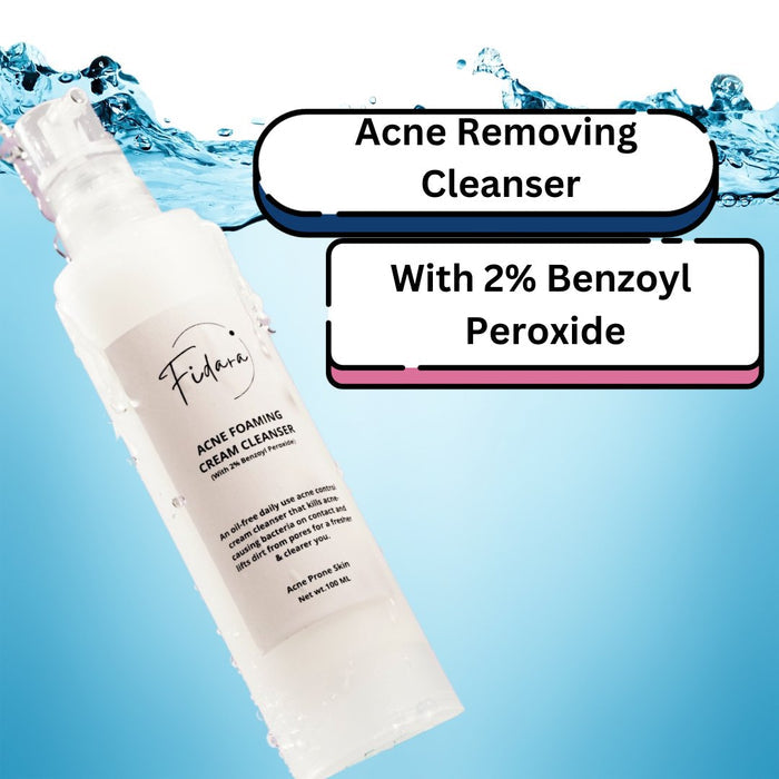 ACNE FOAMING CREAM CLEANSER WITH BENZOYL PEROXIDE